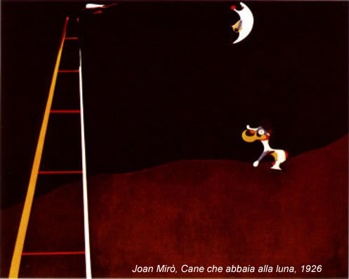 Joan Mirò, Cane che abbaia alla luna, 1926