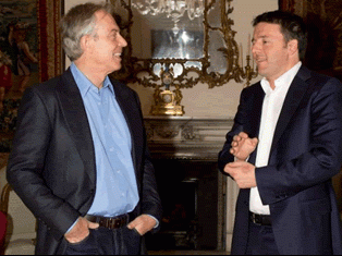 Tony Blair e Matteo Renzi